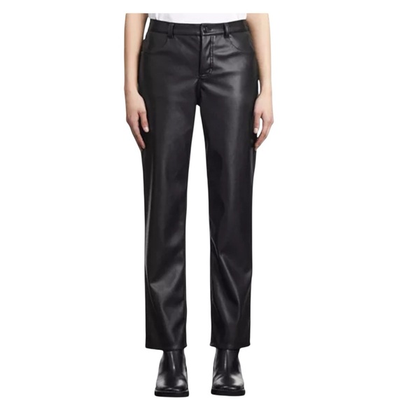 The Kooples
Coated Faux Leather Straight Leg Pants Size FR 42/ US 10 & 38/ 6 NWT - Picture 3 of 14
